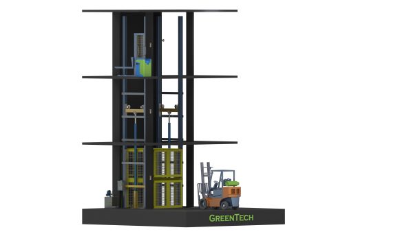 Hydraulic cargo lift